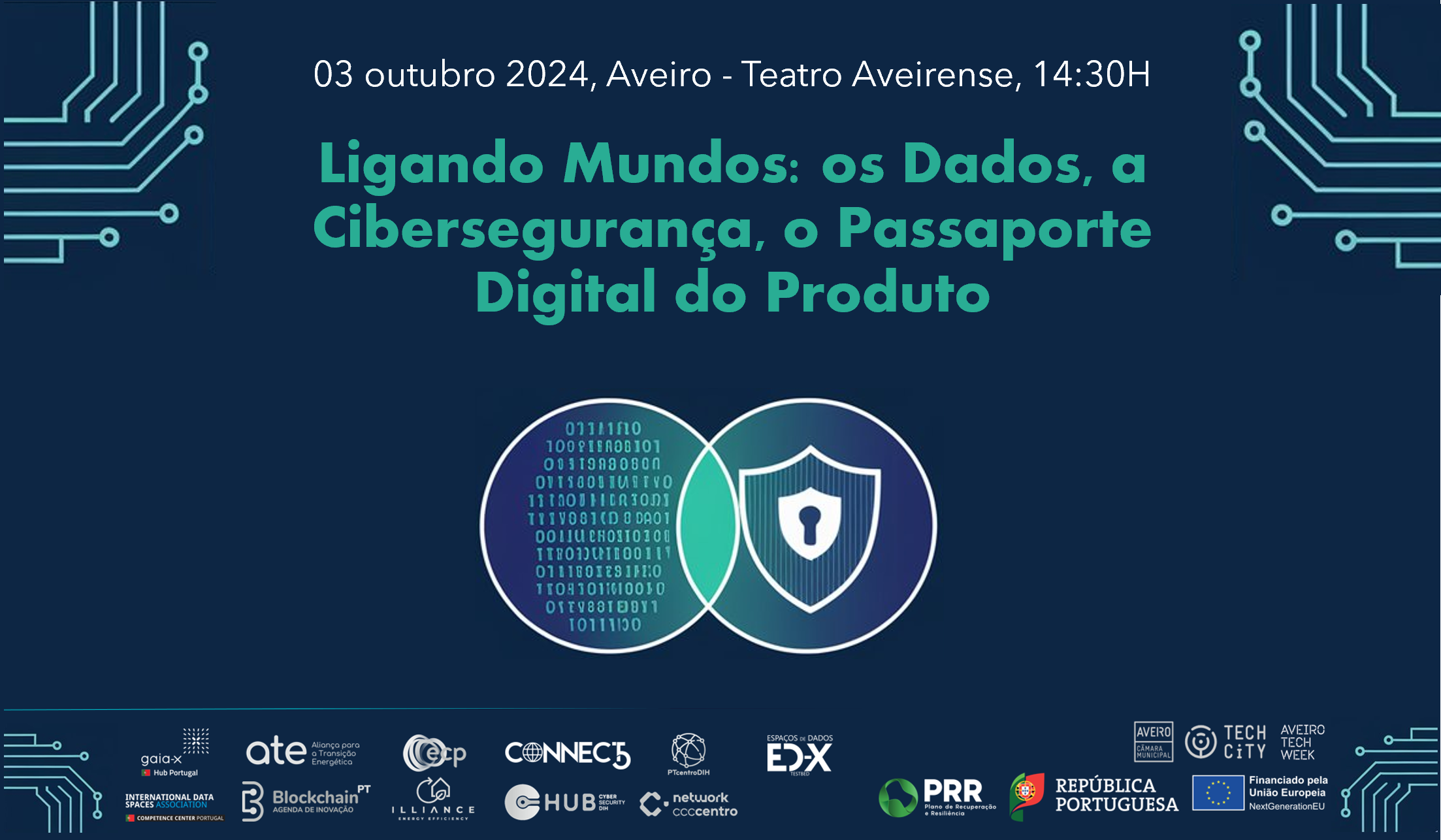 sessão “Ligando Mundos: os Dados, a Cibersegurança, o Passaporte Digital do Produto”